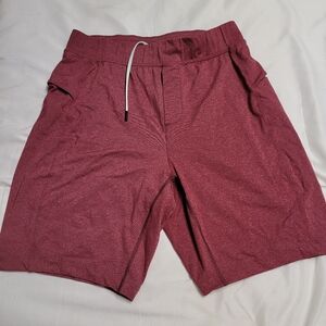 Mens lululemon shorts size large Red
